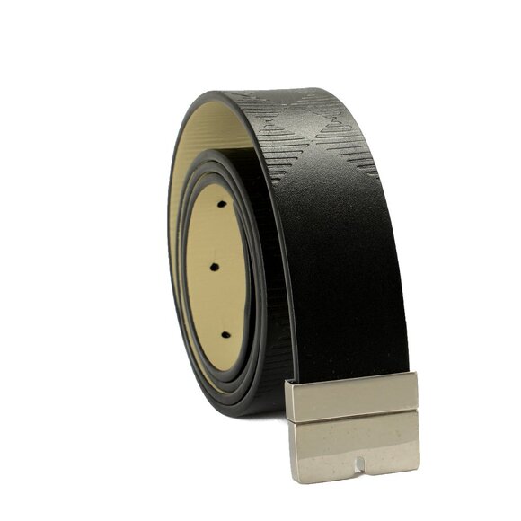 Burberry "Cut RV" Black/Hunter Reversible Leather Belt US 40 IT 100 - Picture 1 of 6
